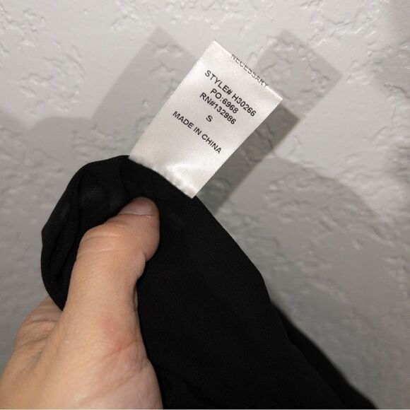 NWT Mittoshop Black One Shoulder Satin Romper Size Small - Picture 12 of 12